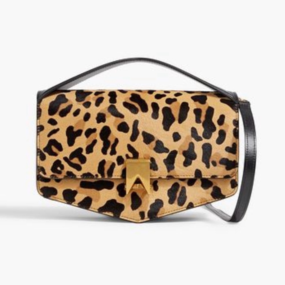 ALAÏA Le Papa leopard-print calf hair leather bag